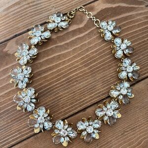 J Crew Crystal Blossom necklace